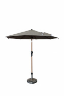 Paulina parasoll wood-look Ø 3 m - wood-look/sand