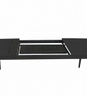 Balboa bord förlängningsbar 180-240x100 H75 cm - svart 