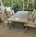 Ove matbord 220x100 H74 cm - taupe 