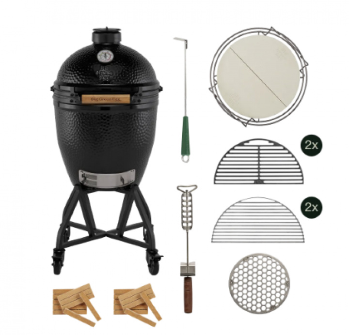 Big Green Egg Large essential master set - the onyx i gruppen Grill / Grillar / Big Green Egg / Keramikgrillar hos Sommarboden i Höllviken AB (BGE-990331)