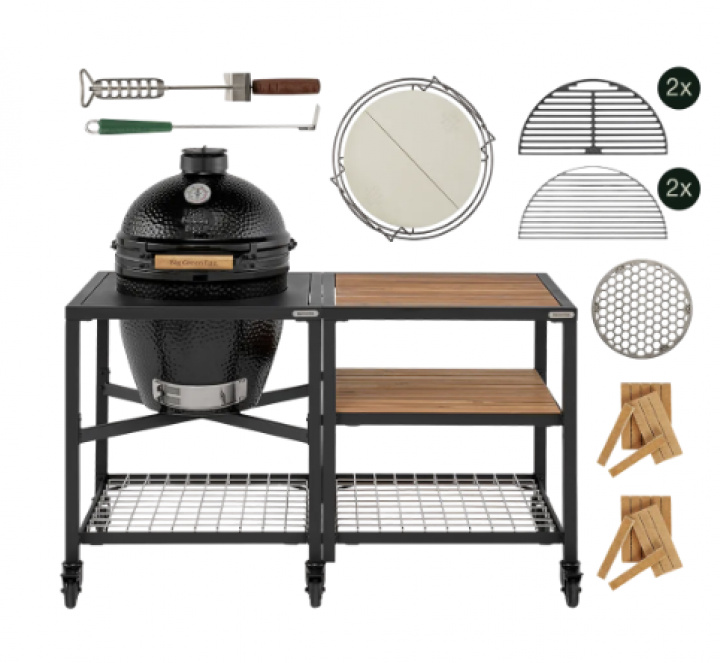 Big Green Egg Large essential outdoor kitchen - the onyx i gruppen Grill / Grillar / Big Green Egg / Keramikgrillar hos Sommarboden i Höllviken AB (BGE-990332)