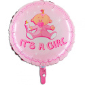 Dopballong flicka inkl. helium