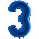 Ballongsiffror blå 0 till 9 inkl. helium-3