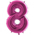 Ballongsiffror rosa 0 till 9 inkl. helium-8