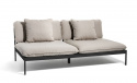 Bönan lounge 2-sits soffa - dark grey/light grey Ash