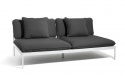 Bönan lounge 2-sits soffa - light grey/dark grey Sling