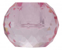 Crystal ljusstake H4,5 cm - ljusrosa