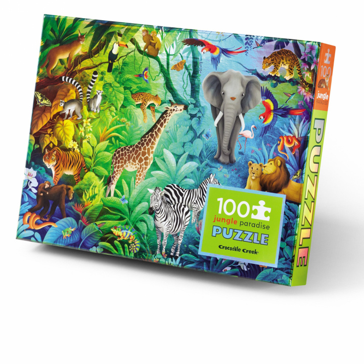 Jungle Paradise holografiskt pussel, 100 bitar i gruppen Leksaker / Pussel & Pyssel hos Sommarboden i Höllviken AB (CC-79102)