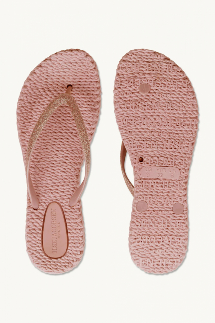 Flip Flops med glitter, fler storlekar - misty rose i gruppen Badkläder / Övrigt / Badtillbehör hos Sommarboden i Höllviken AB (CHEERFUL01.900.A)