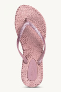 Flip Flops med glitter, fler storlekar - misty rose