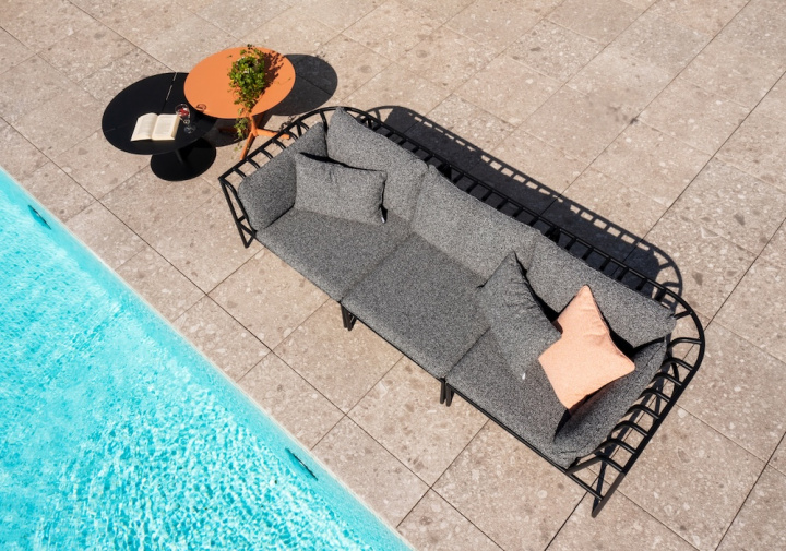 Collier soffgrupp - svart/teddy ant i gruppen Utemöbler / Loungemöbler / Loungegrupper / Bygg själv hos Sommarboden i Höllviken AB (Collier-svart-horngrupp)