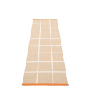 Criss matta - beige/vanilla/pale orange edge