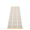 Criss matta - linen/vanilla/pale yellow edge