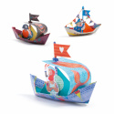 Floating boats origami-set