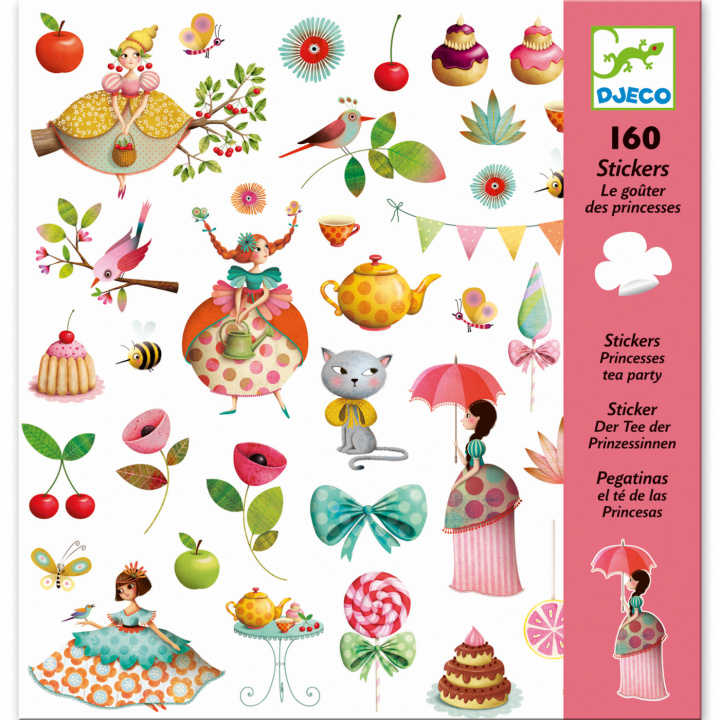 Prinsess Tea party stickers i gruppen Leksaker / Pussel & Pyssel hos Sommarboden i Höllviken AB (DJ08884)