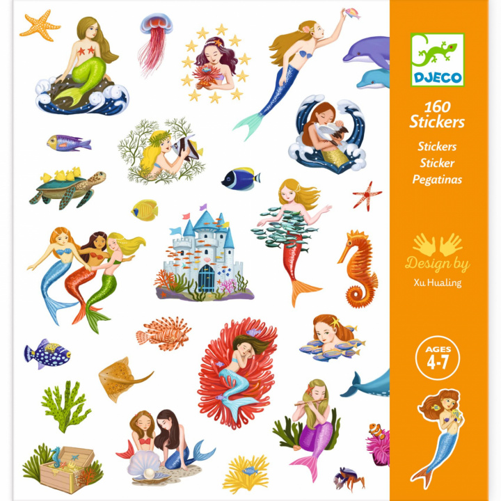 Mermaids stickers i gruppen Leksaker / Pussel & Pyssel hos Sommarboden i Höllviken AB (DJ08885)