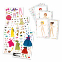 Paper dolls stickers/klippdockor