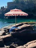 Charete parasoll Ø 2,2 m - coral retro stripe 