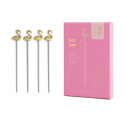 The Lilly coctailpinnar, 4-pack - flamingo