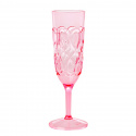 Swirly Embossed champagneglas - pink