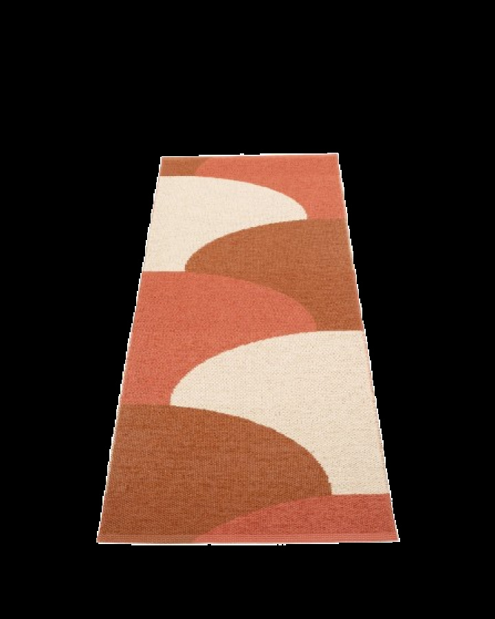 Hill matta - brick/rust/cream i gruppen Inredning / Textilier / Mattor hos Sommarboden i Höllviken AB (Hill-brick)