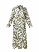 Leo skjortklänning - dark olive/off-white