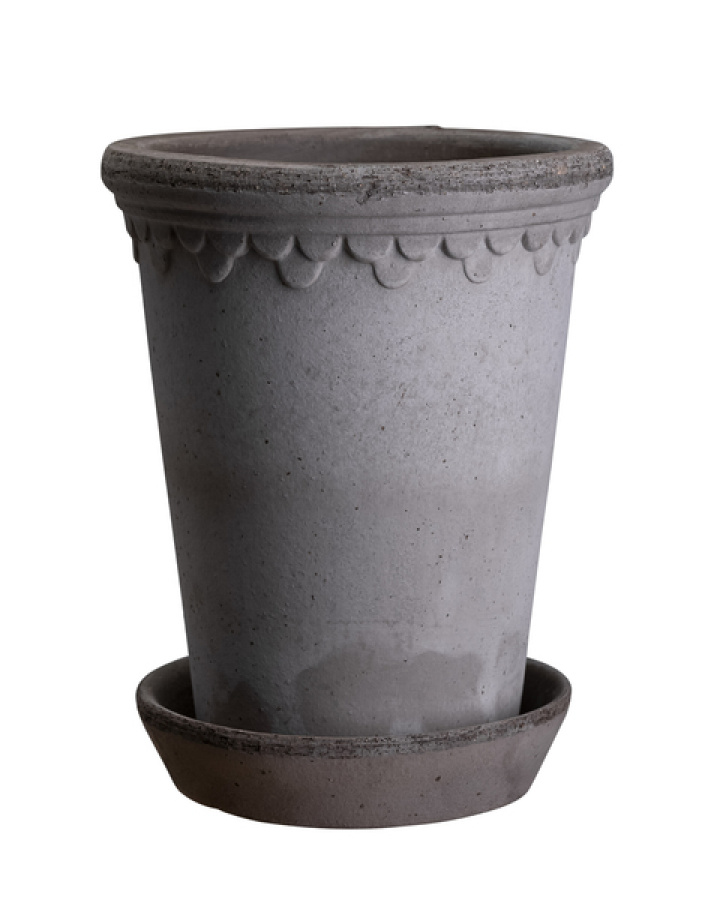 Köpenhamn kruka hög raw, Ø 10 H14 cm - grey i gruppen Inredning / Dekoration / Krukor hos Sommarboden i Höllviken AB (KG10RPS)
