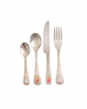 Unicorn and dog stainless steel bestickset