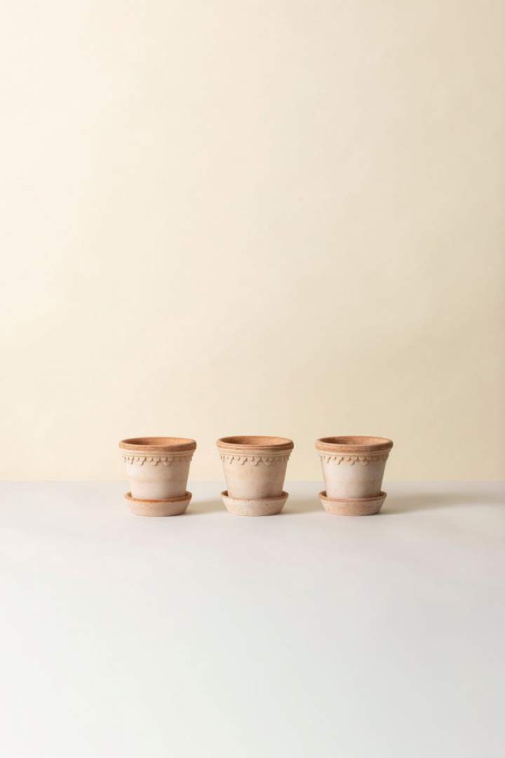 Köpenhamn kruka raw Ø 10 H9 cm, 3-pack- rose i gruppen Inredning / Dekoration / Krukor hos Sommarboden i Höllviken AB (KR10S-3)
