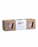 Köpenhamn kruka raw Ø 10 H9 cm, 3-pack- rose