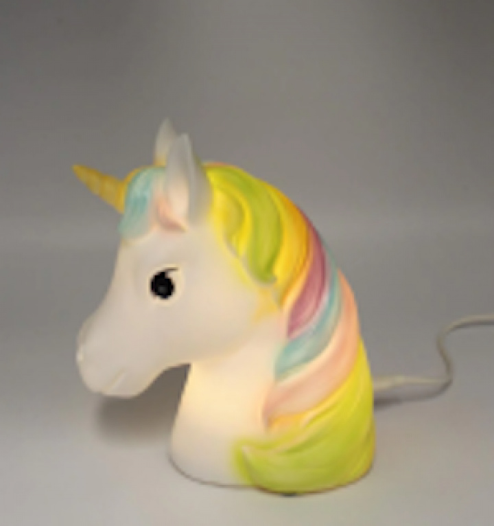 Unicorn LED-lampa, mini i gruppen Leksaker / Barnrummet / Lampor hos Sommarboden i Höllviken AB (LEDUNIHE001)