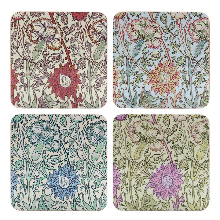 Pink & Rose glasunderlägg, 4-pack i gruppen Inredning / Kök & Dukning / Brickor & Grytunderlägg hos Sommarboden i Höllviken AB (LP95329)