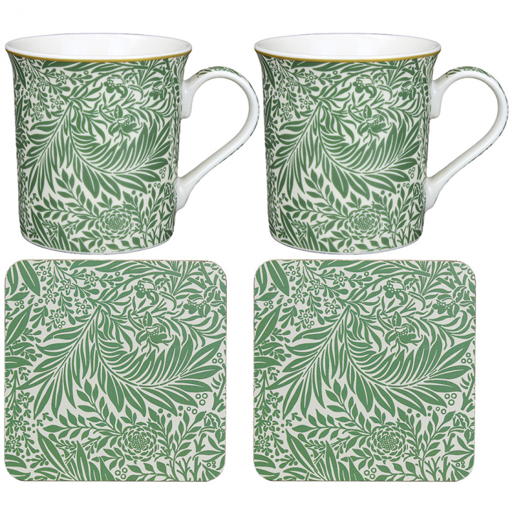 Larkspur muggar & glasunderlägg, 2-pack i gruppen Inredning / Kök & Dukning / Koppar, Muggar & Glas hos Sommarboden i Höllviken AB (LP96219)