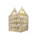 Townhouse ljuslykta, H16 cm - golden