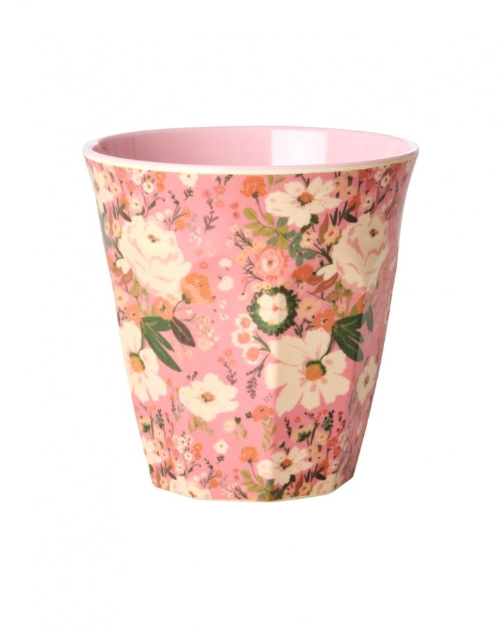 Allison Flower melamin mugg - coral i gruppen Inredning / Kök & Dukning / Koppar, Muggar & Glas hos Sommarboden i Höllviken AB (MELCU-ALLI)