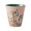 Flower Collage melamin mugg - soft pink