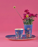 Flower College mugg melamin - blue