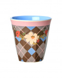 Gorgeous Tile melamin mugg - brown