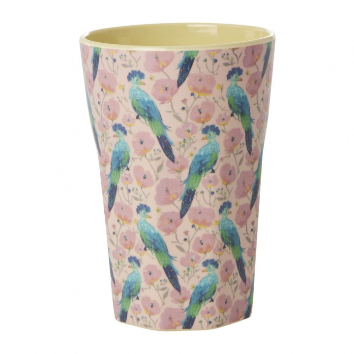 Exotic Bird melamin lattemugg - soft pink i gruppen Inredning / Kök & Dukning / Koppar, Muggar & Glas hos Sommarboden i Höllviken AB (MELCU-LEXBI)