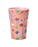 Kids in Paris melamin lattemugg - red 