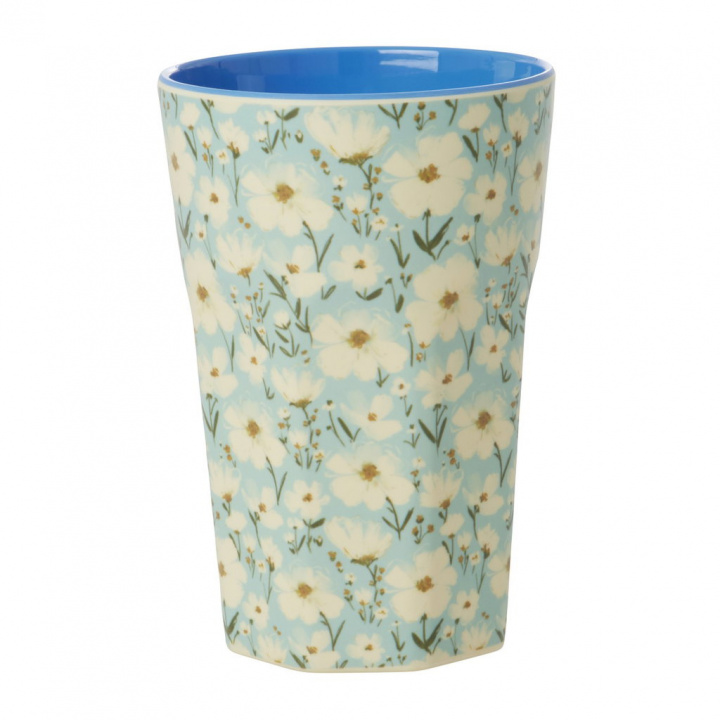 Summer Bloom melamin lattemugg - mint i gruppen Inredning / Kök & Dukning / Koppar, Muggar & Glas hos Sommarboden i Höllviken AB (MELCU-LSUBL)