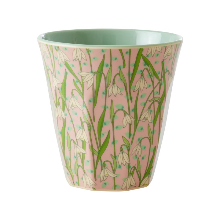 New Snowdrop melamin mugg - soft pink i gruppen Inredning / Kök & Dukning / Koppar, Muggar & Glas hos Sommarboden i Höllviken AB (MELCU-NSNOWD)