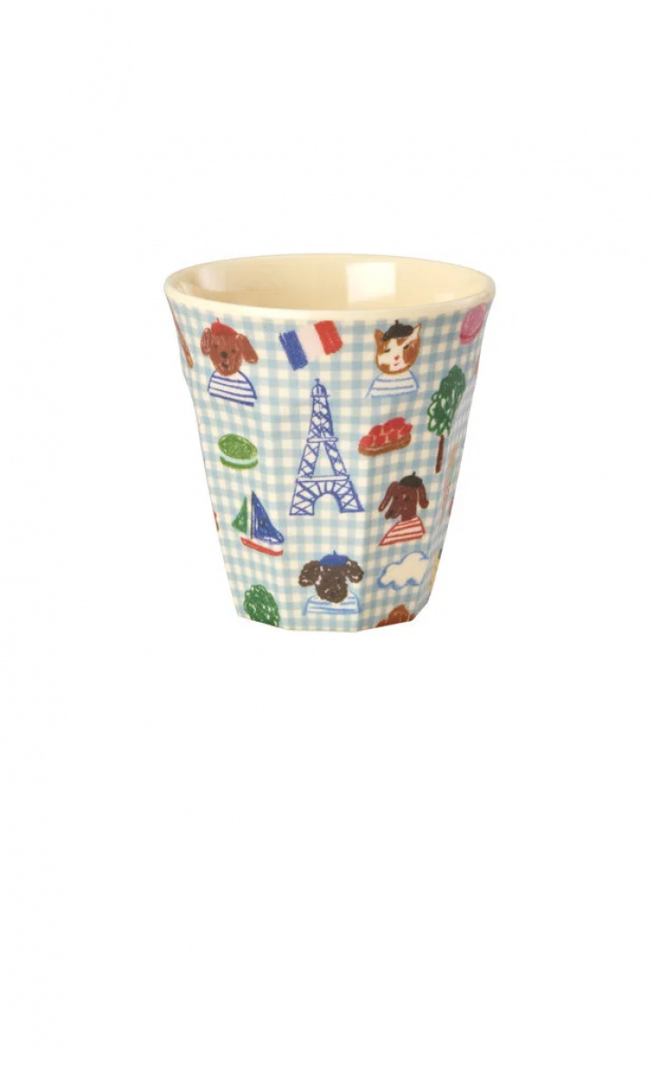 Paris melamin mugg - soft blue i gruppen Inredning / Kök & Dukning / Koppar, Muggar & Glas hos Sommarboden i Höllviken AB (MELCU-PARIS)