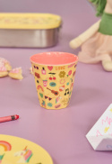 Unicorn Love melamin mugg - soft yellow