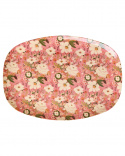 Alli Flower melamin bricka - coral