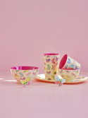 Butterfly melamin bricka - cream