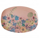 Flower Collage melamin bricka - soft pink