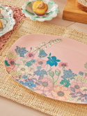 Flower Collage melamin bricka - soft pink