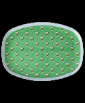 Snoopy melamin bricka - green