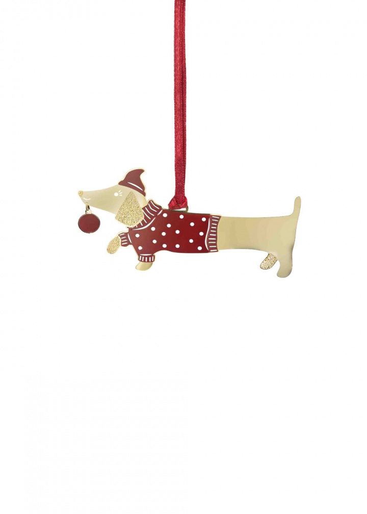 Jolly Dog hänge - guld i gruppen Jul / Juldekoration hos Sommarboden i Höllviken AB (MHL996G)